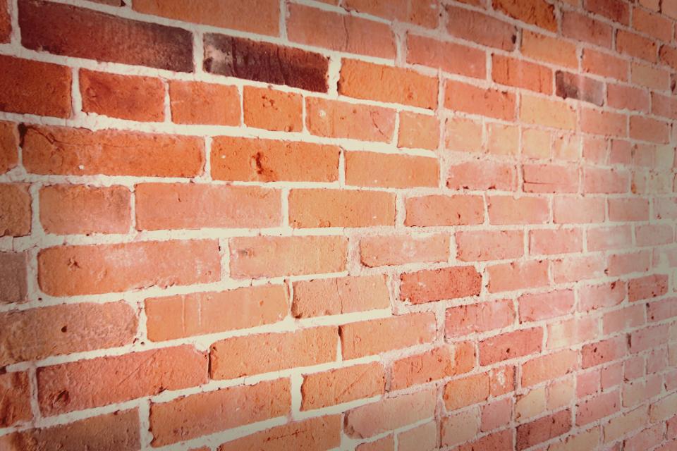 Pared de ladrillo visto bien aparejada